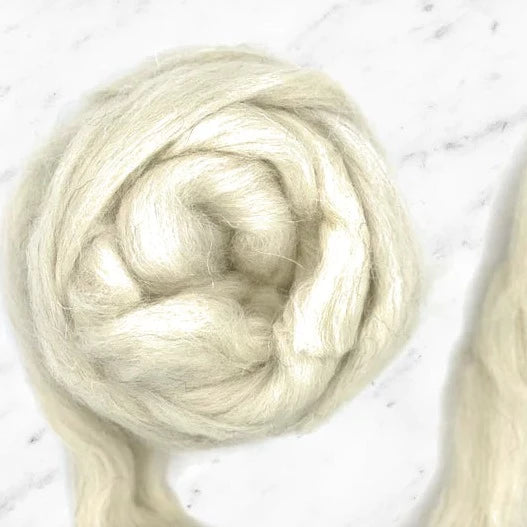 Natural Color WELSH Wool Roving 4 oz - Fiber to Yarn