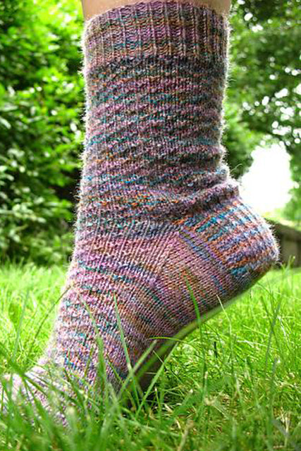 Hermione’s Everyday Socks knit out of Brown Sheep Wildfoote Sock