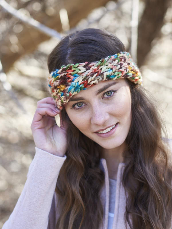 the Fresia Headband knit from Berroco Fresia Super Bulky
