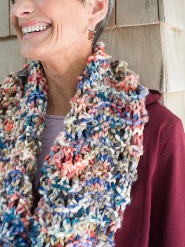 The Glacier Cowl knit out of Berroco Coco Super Bulky