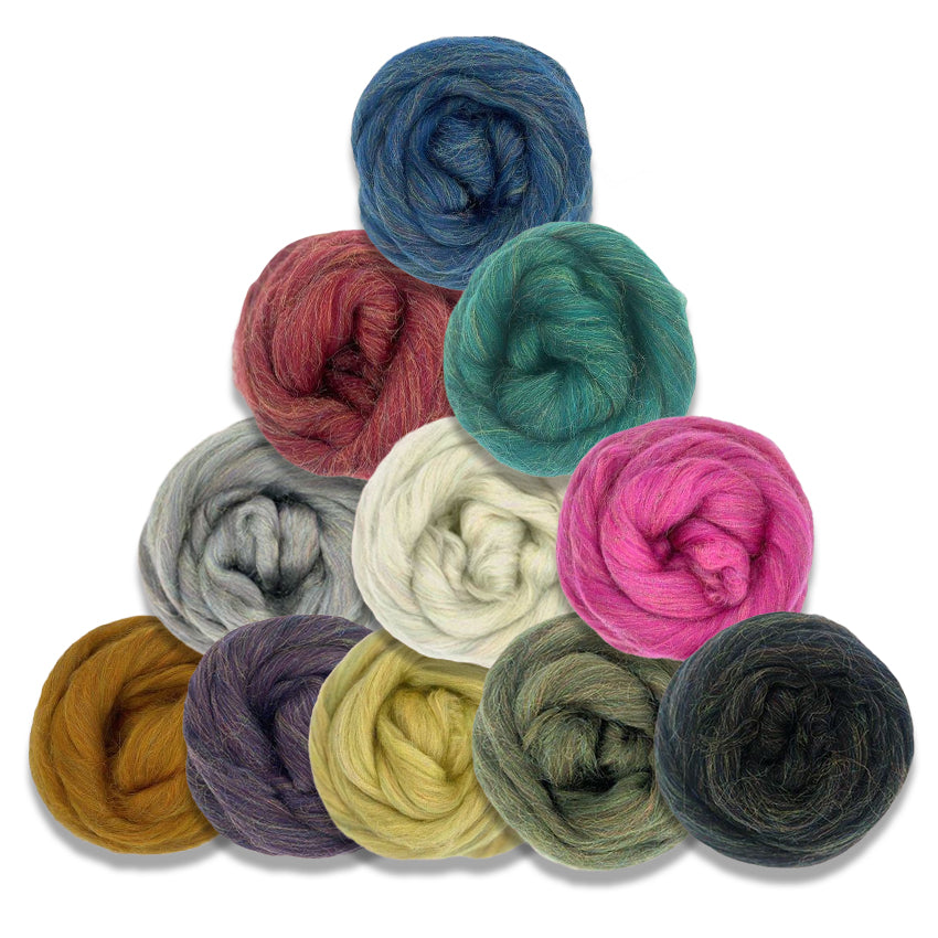 Merino Wool and Rainbow Nylon Blends - Glitzy