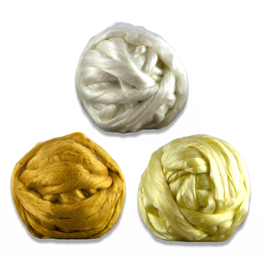  Silk Roving Worsted Weight Yarn Singles - Pure Mulberry Silk  Duke Yarn (100 Grams, Tokyo)