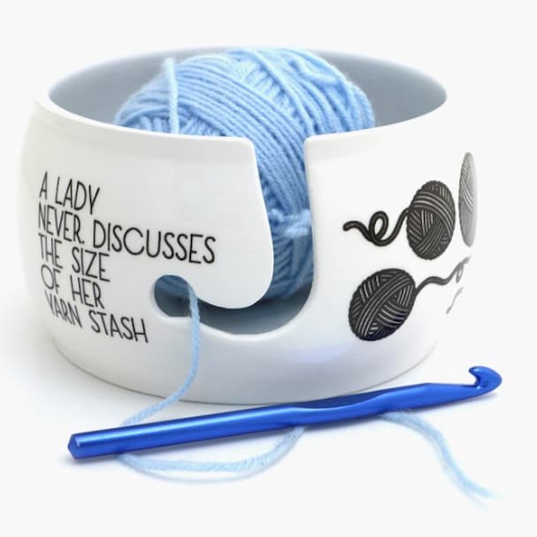 Ceramic Yarn Bowl Love Cats