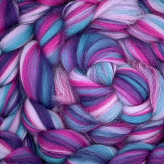 Multi Colored Merino Wool Top - Northern Lights