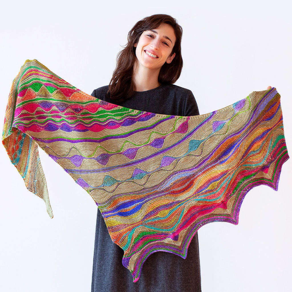 by Butterfly Papillon Melchior Paradise | Pattern | Fibers Marin UrthYarns Shawl