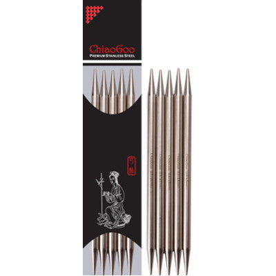 ChiaoGoo - 6 Stainless Steel Double Pointed Needle Sock Set