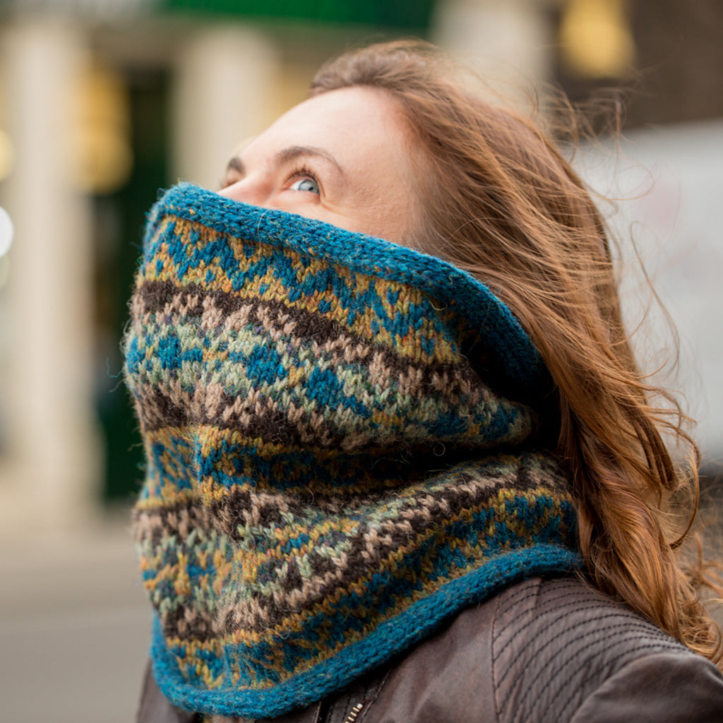 Beaded Hat and Cowl, Loom Knitting Kit