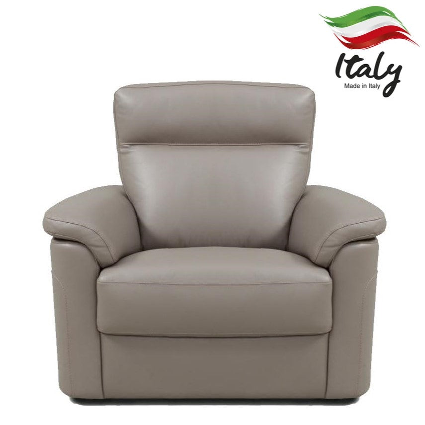 Argenta Italian Leather Armchair - Standard Or Power Recliner | The  Furniture Mega Store