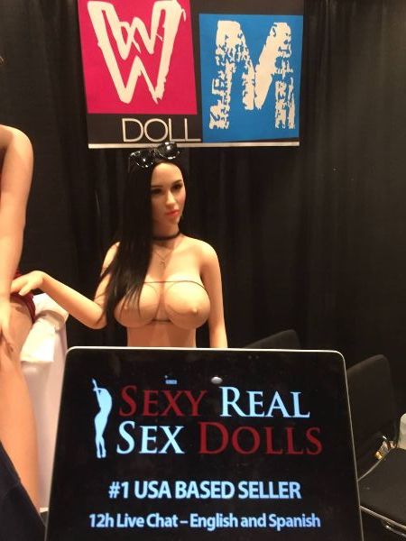 best real life like sex doll at avn adult expo 2018 las vegas
