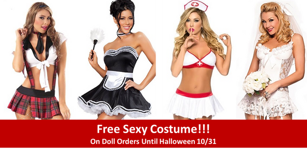 sexy halloween costume with real sex doll orders
