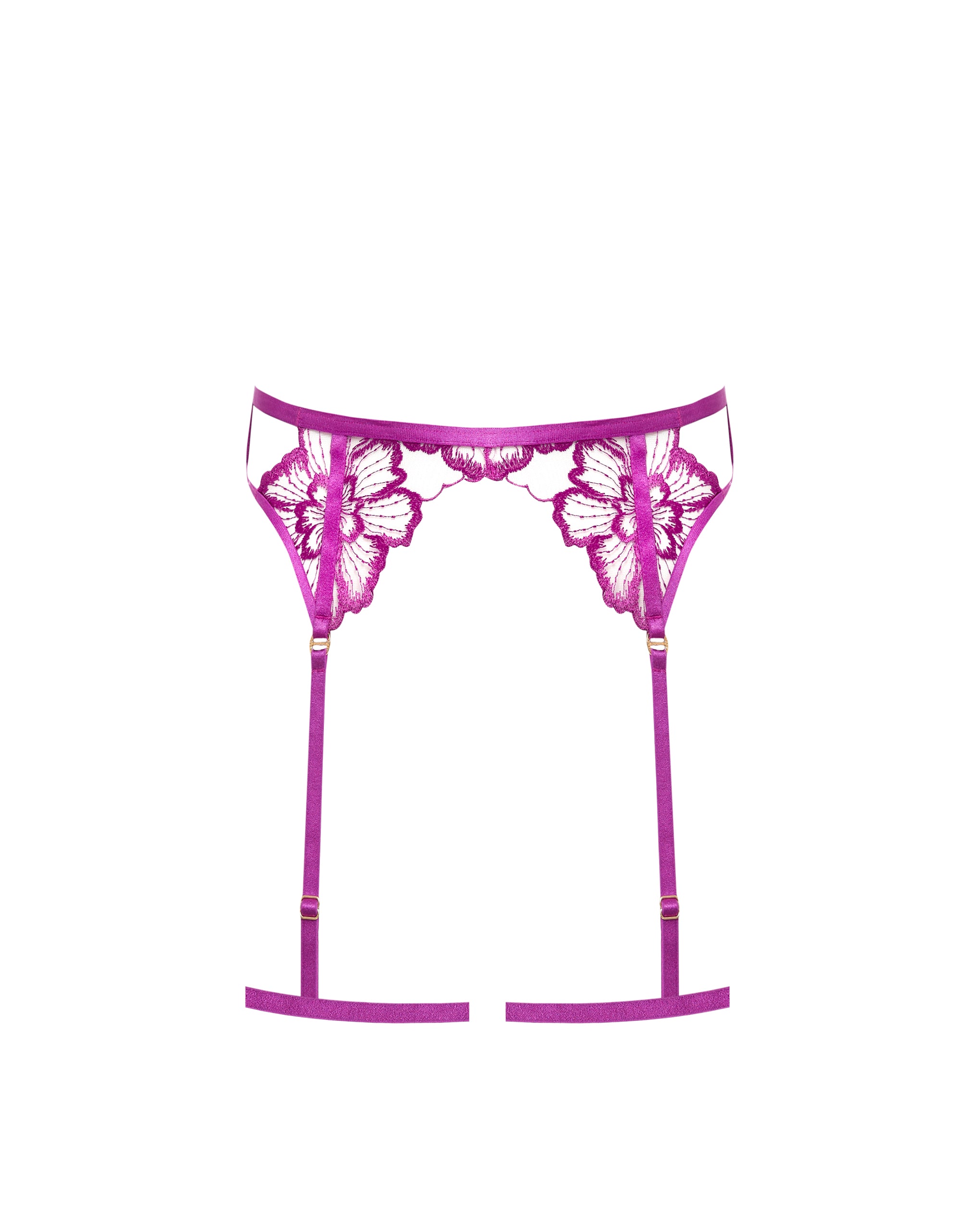 Bluebella Catalina Thigh Harness Bright Violet/Sheer