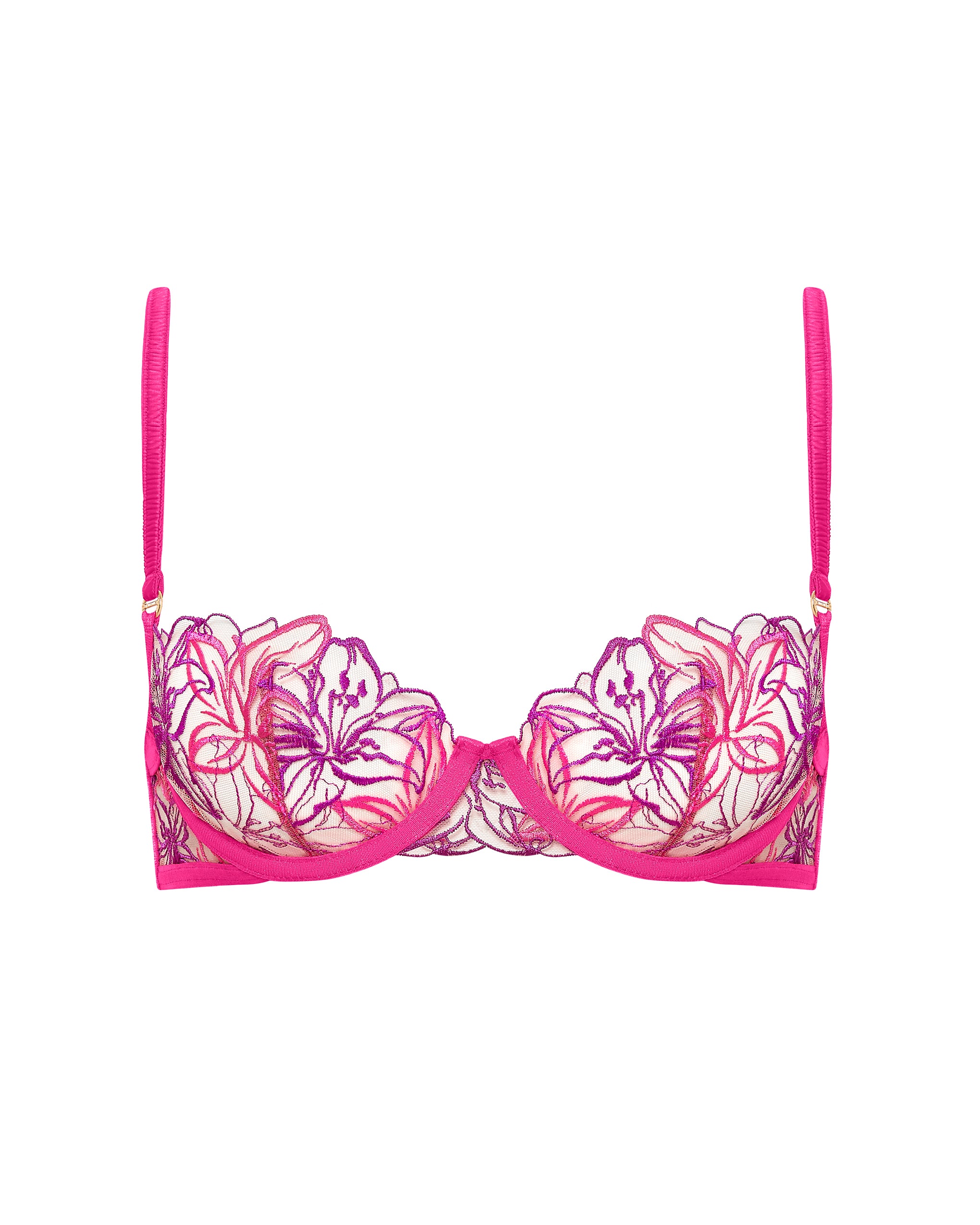 Bluebella Lilly Bra Fuchsia Pink/Bright Violet/Sheer product