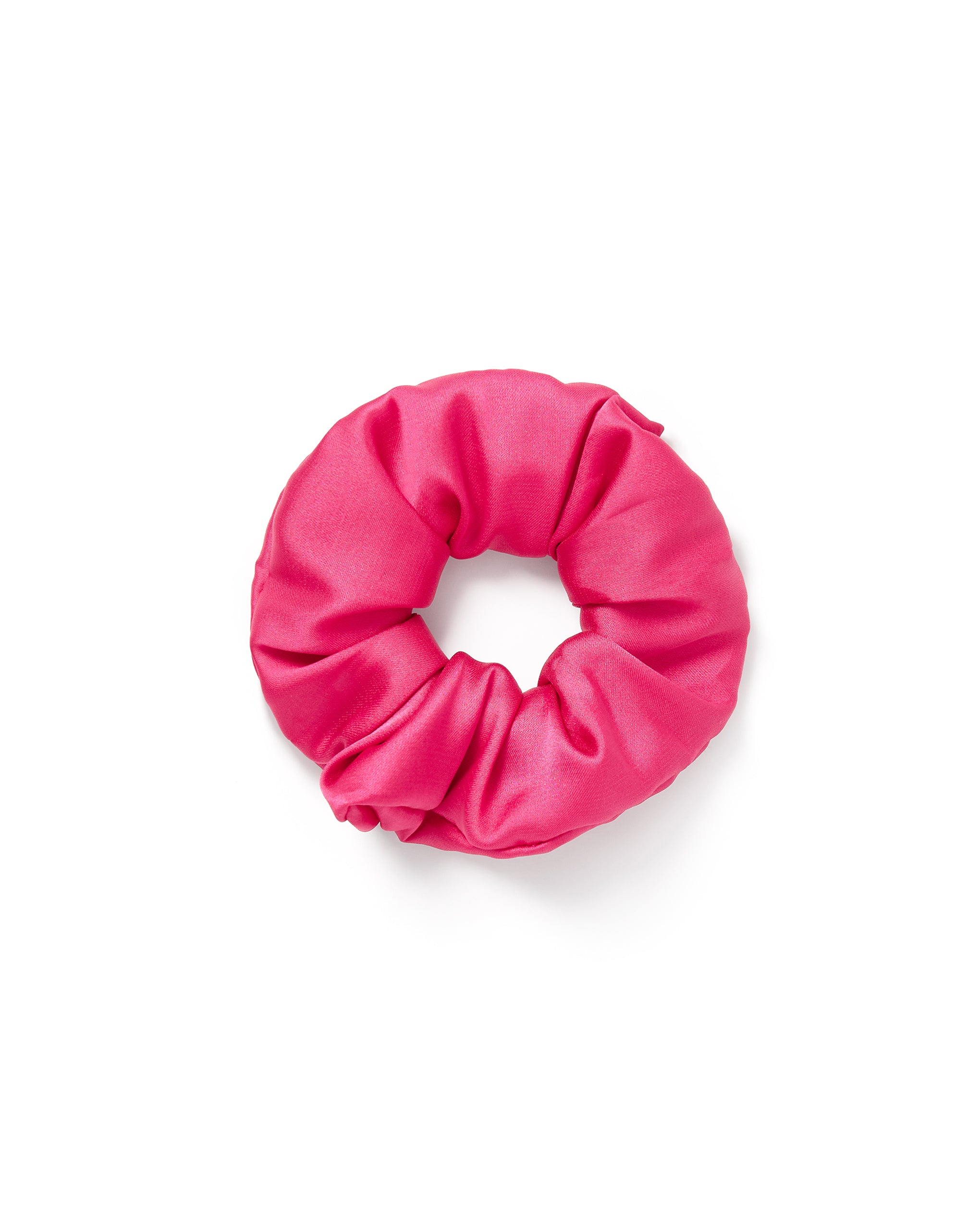 Bluebella Saskia Luxury Satin Scrunchie Fuchsia Pink