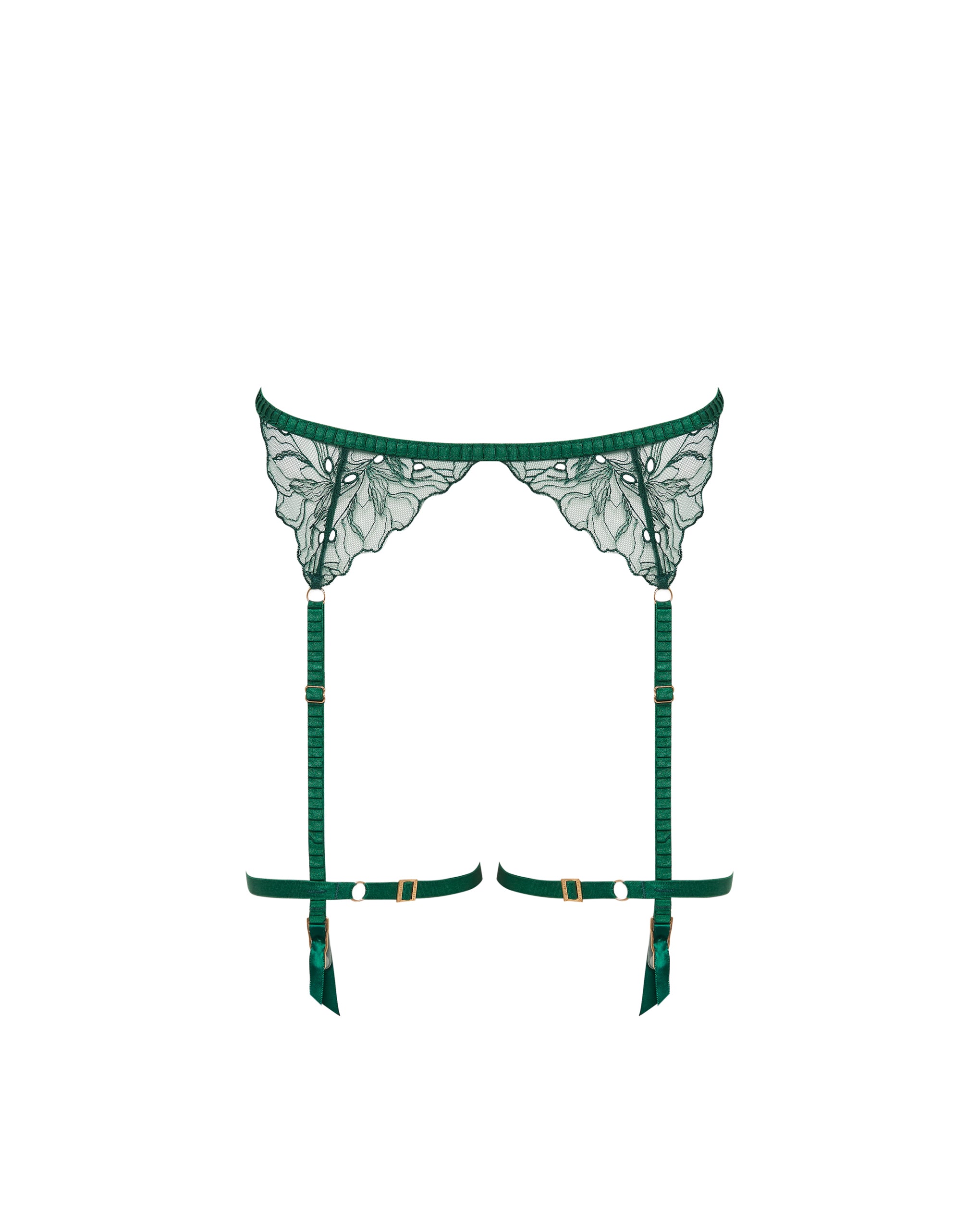 Astra Suspender Thigh Harness Aventurine Green