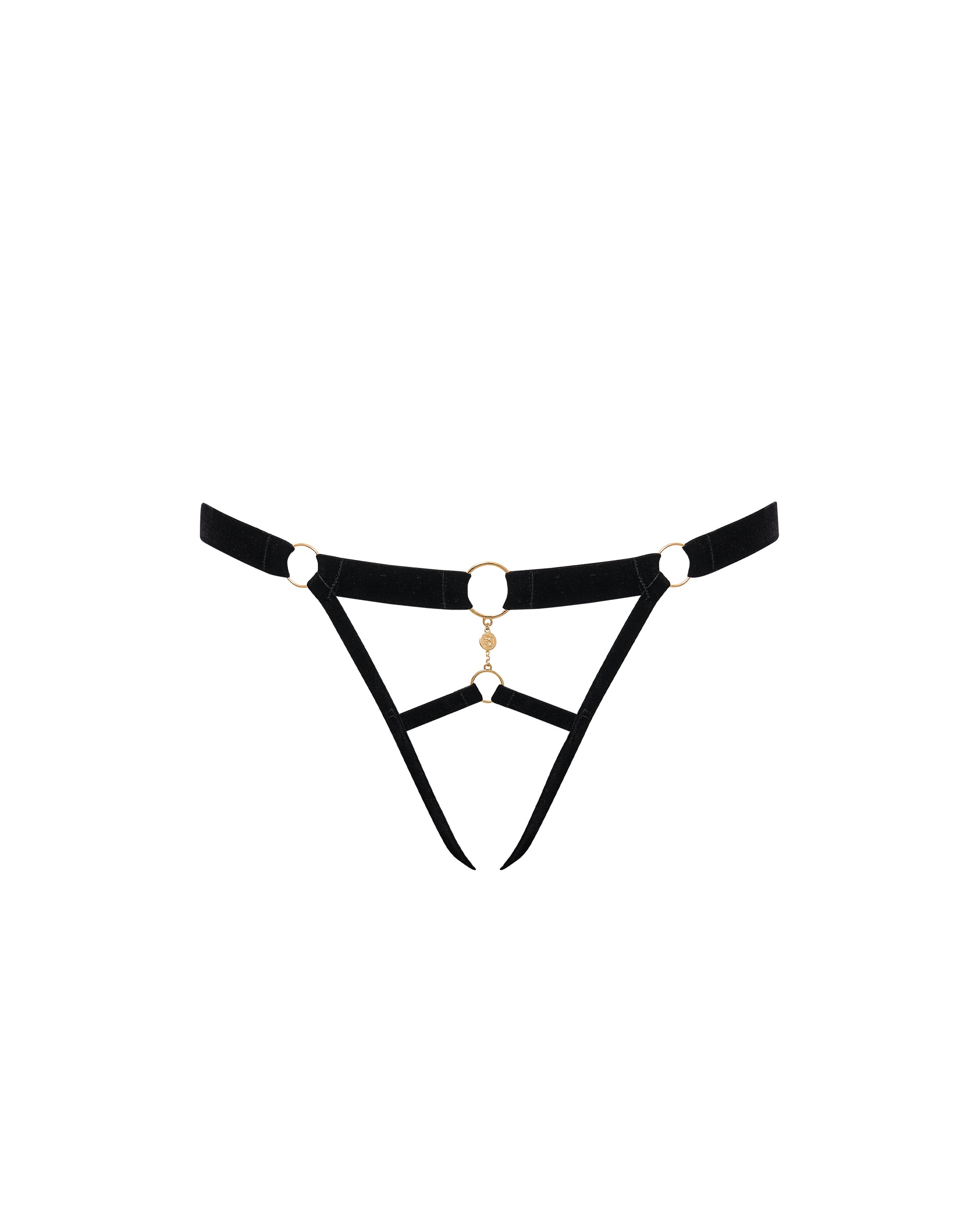 bluebella simone ouvert brief black/gold