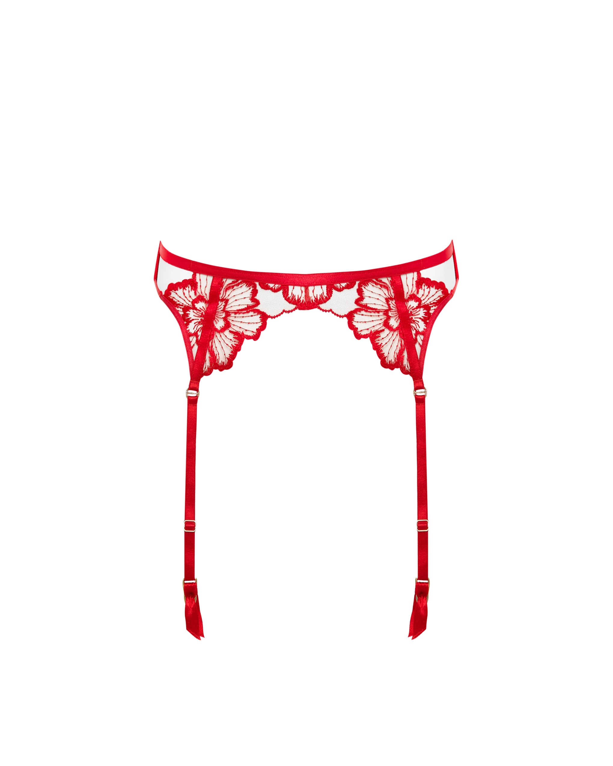 Bluebella Catalina Suspender Red/Sheer product