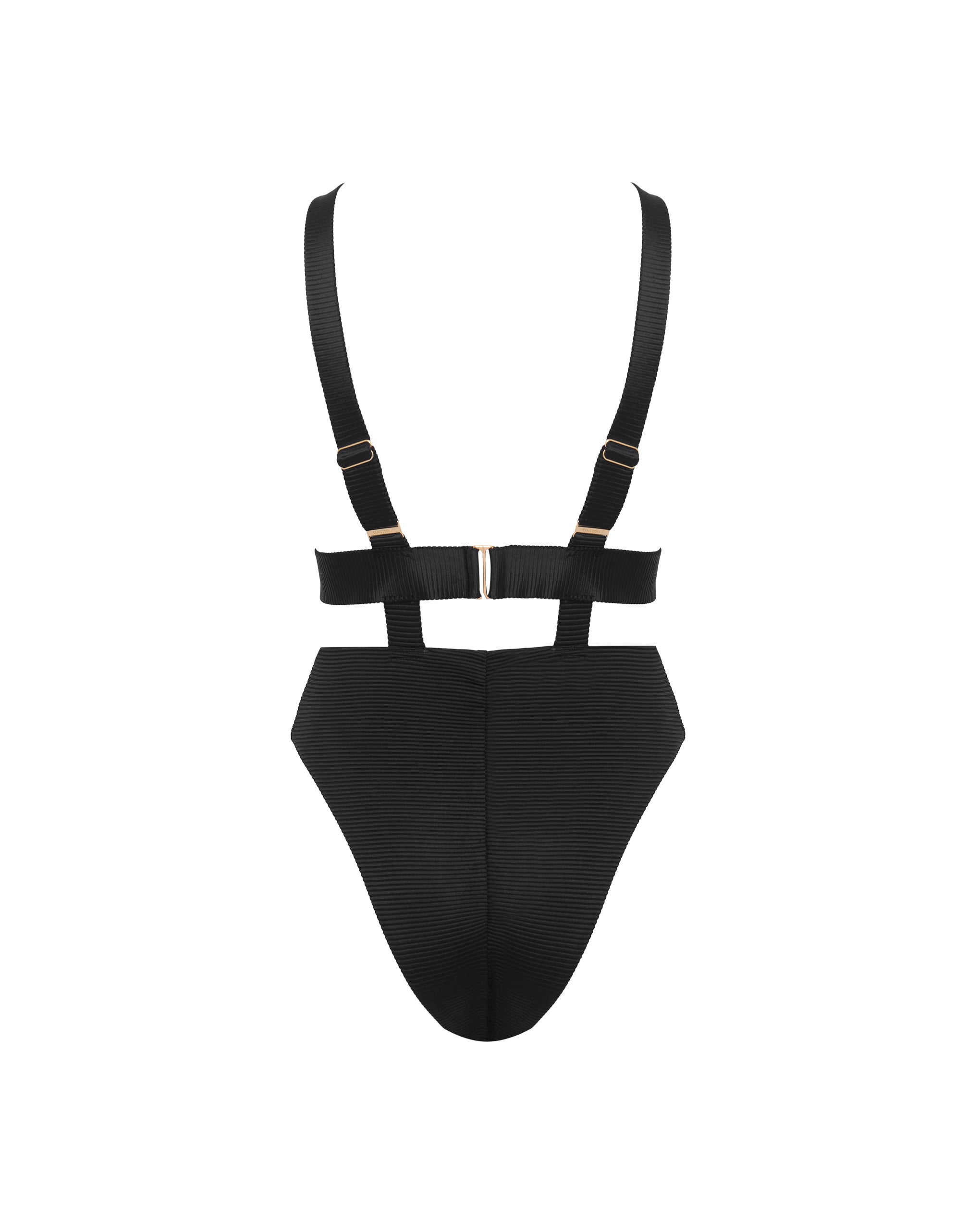 Lucerne Plunge Swimsuit Black