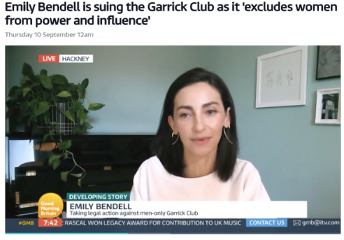 Female lingerie tycoon 39 launches legal fight force Garrick Club admit women