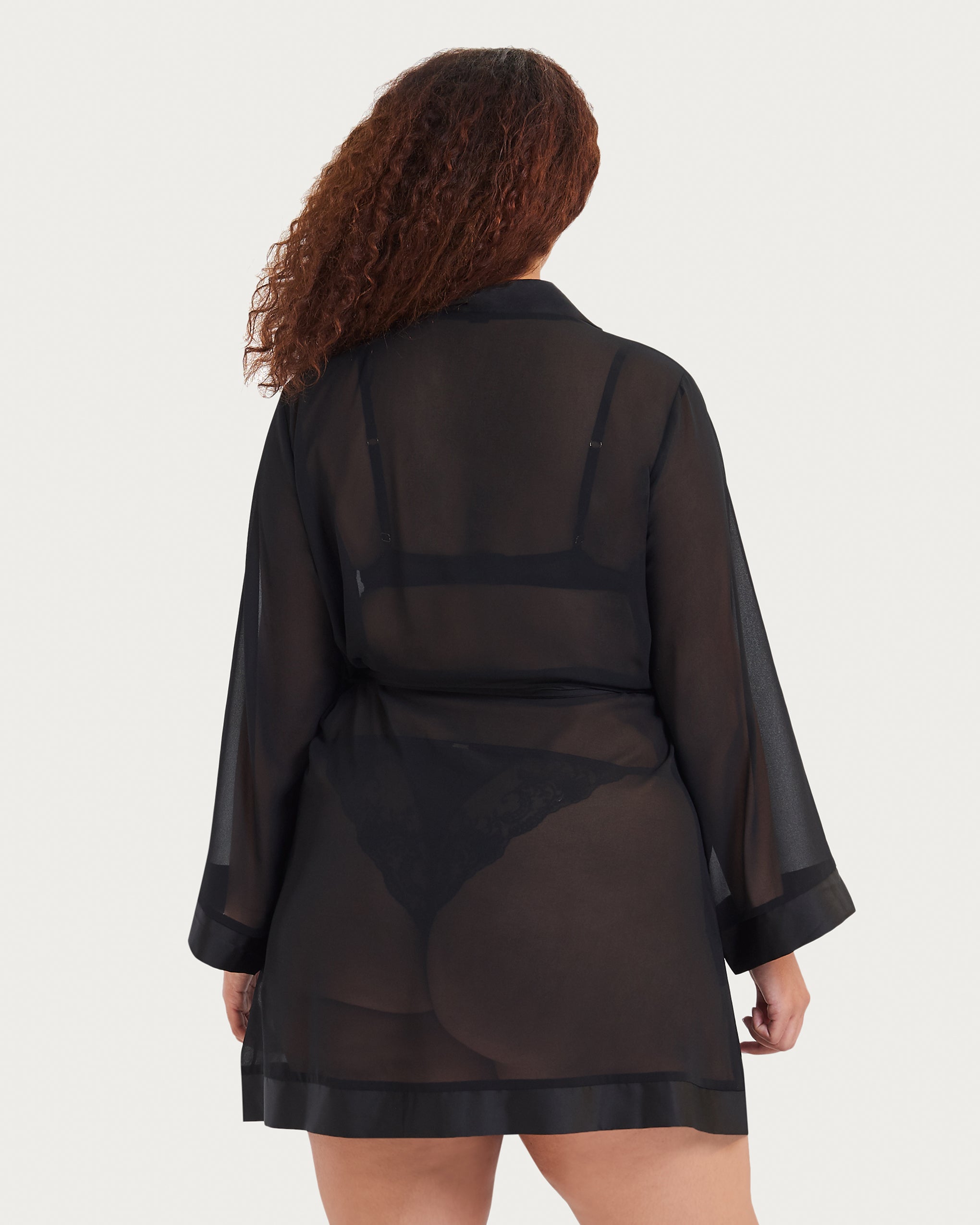 Chiffon Kimono Black