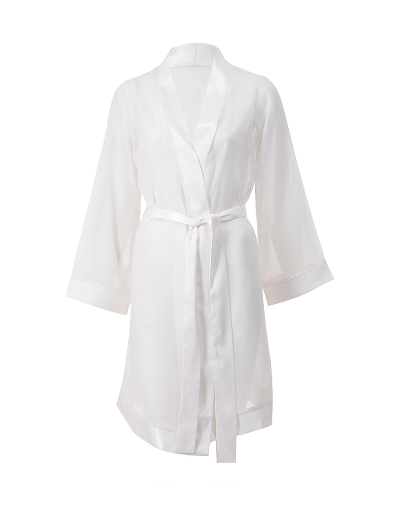 Chiffon Kimono Ivory – Bluebella