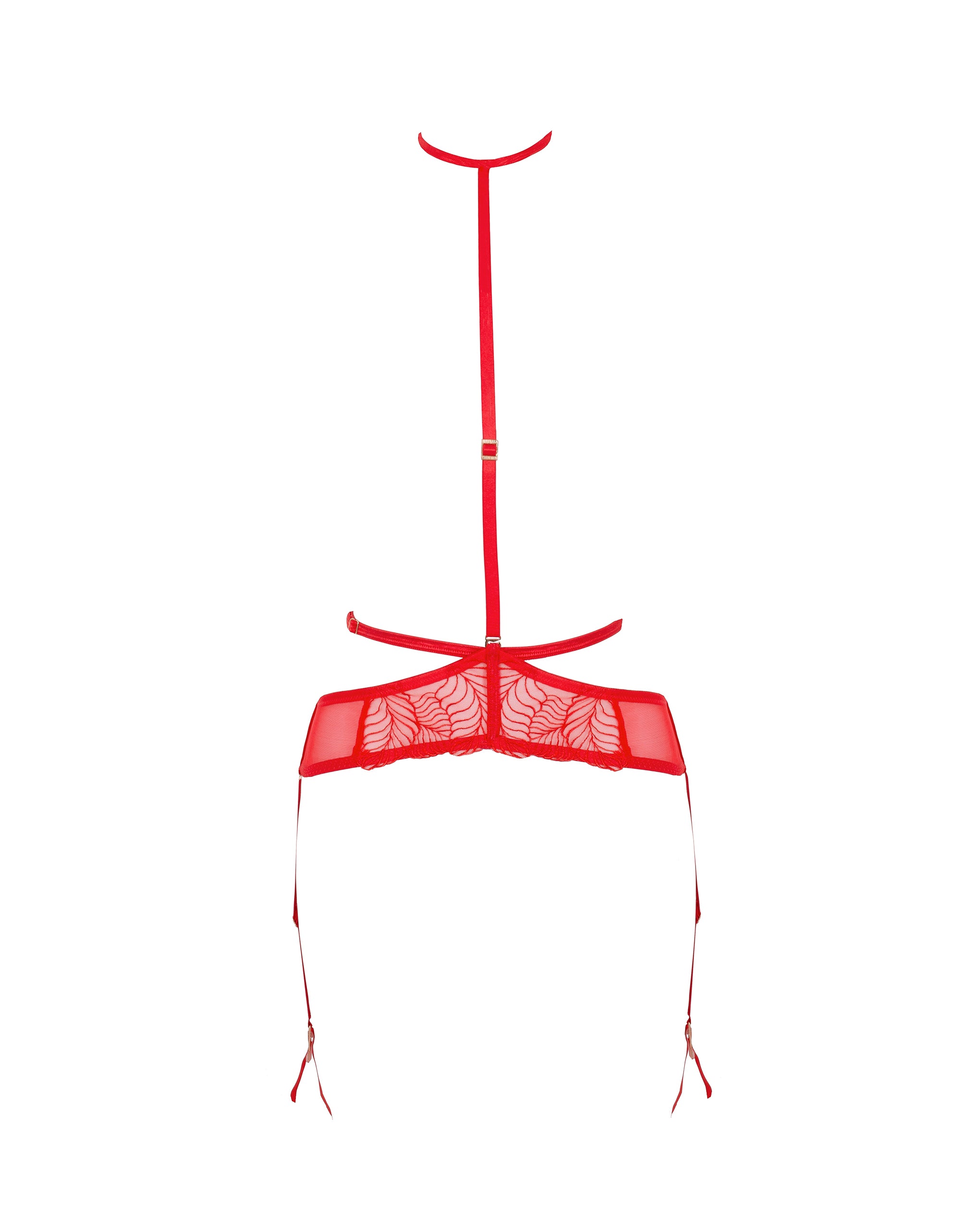 Enya Suspender Harness with detachable harness Red