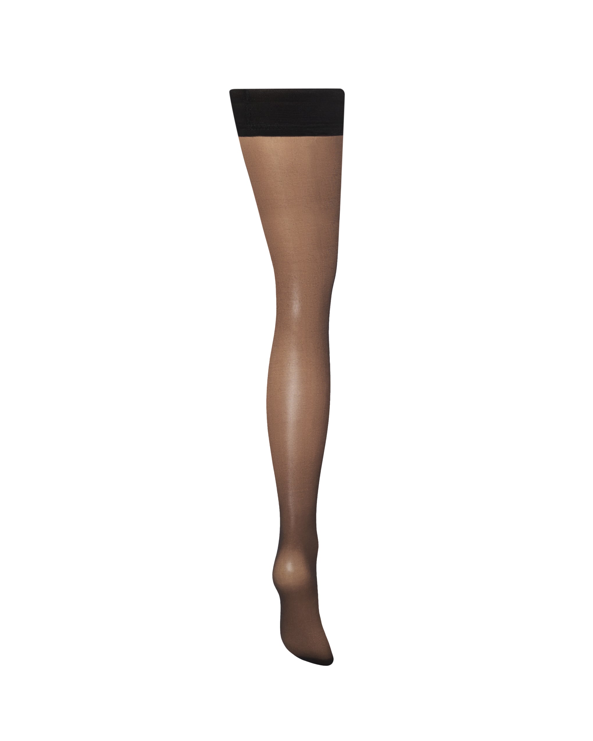 Plain Leg/Plain Top Hold Ups Black