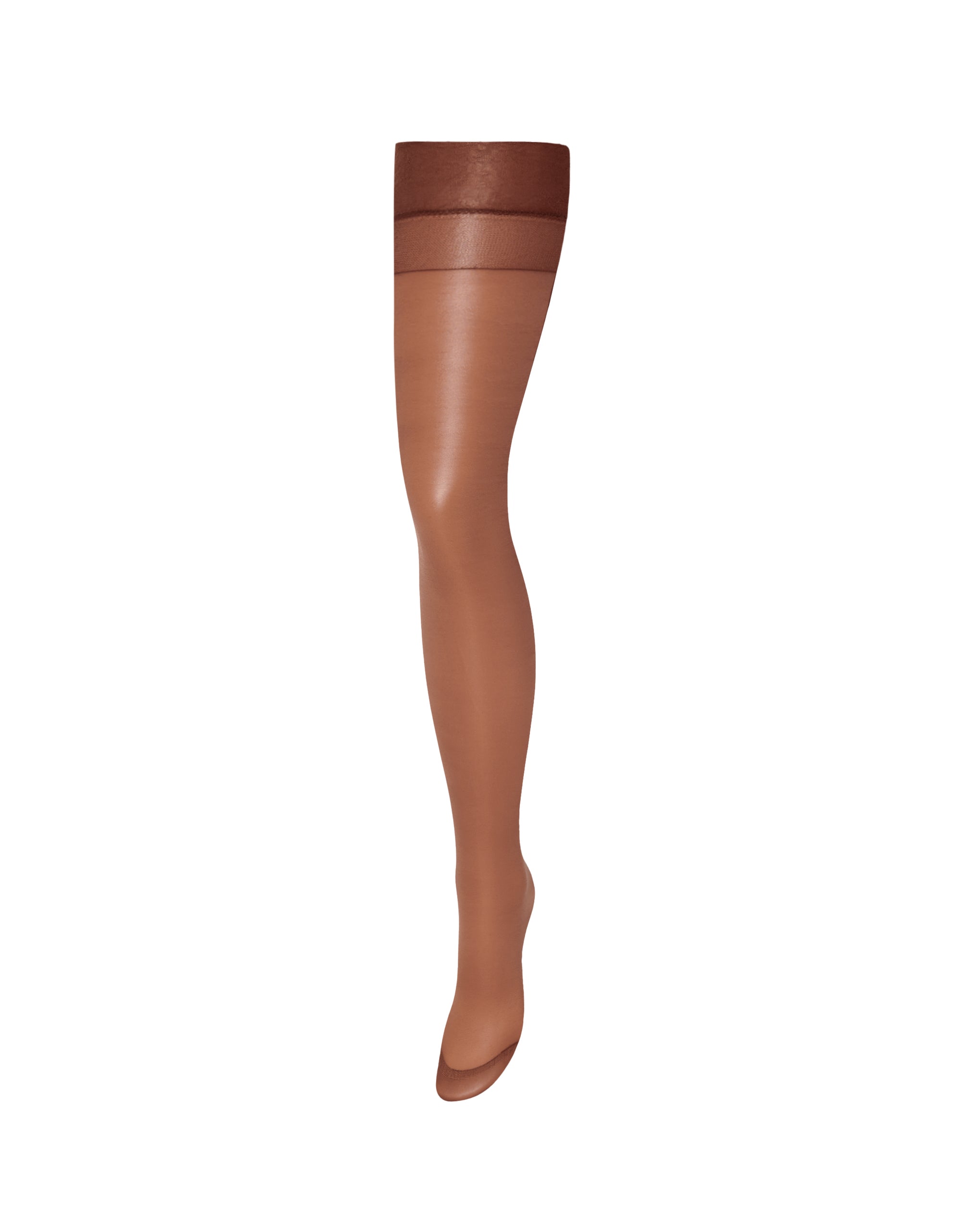 Bluebella Plain Leg/Plain Top Stockings Caramel