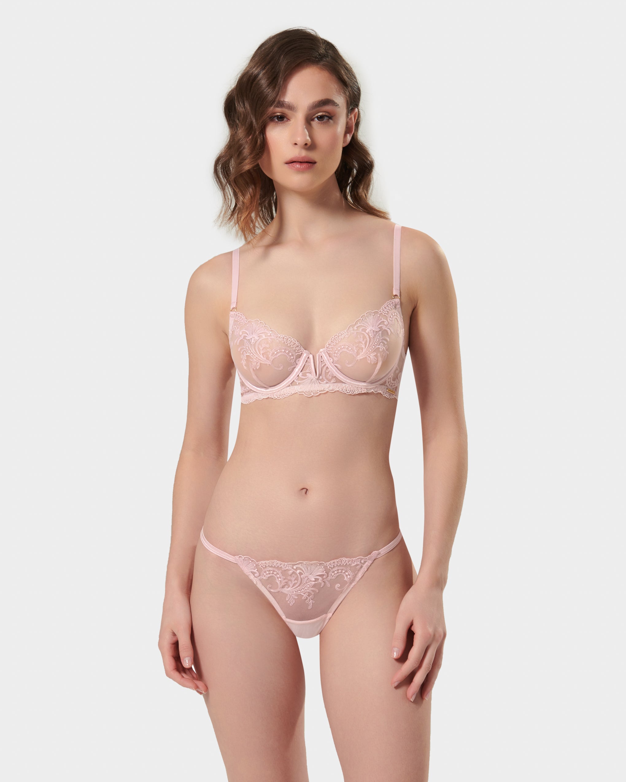 Marseille Wired Bra Pearl Pink