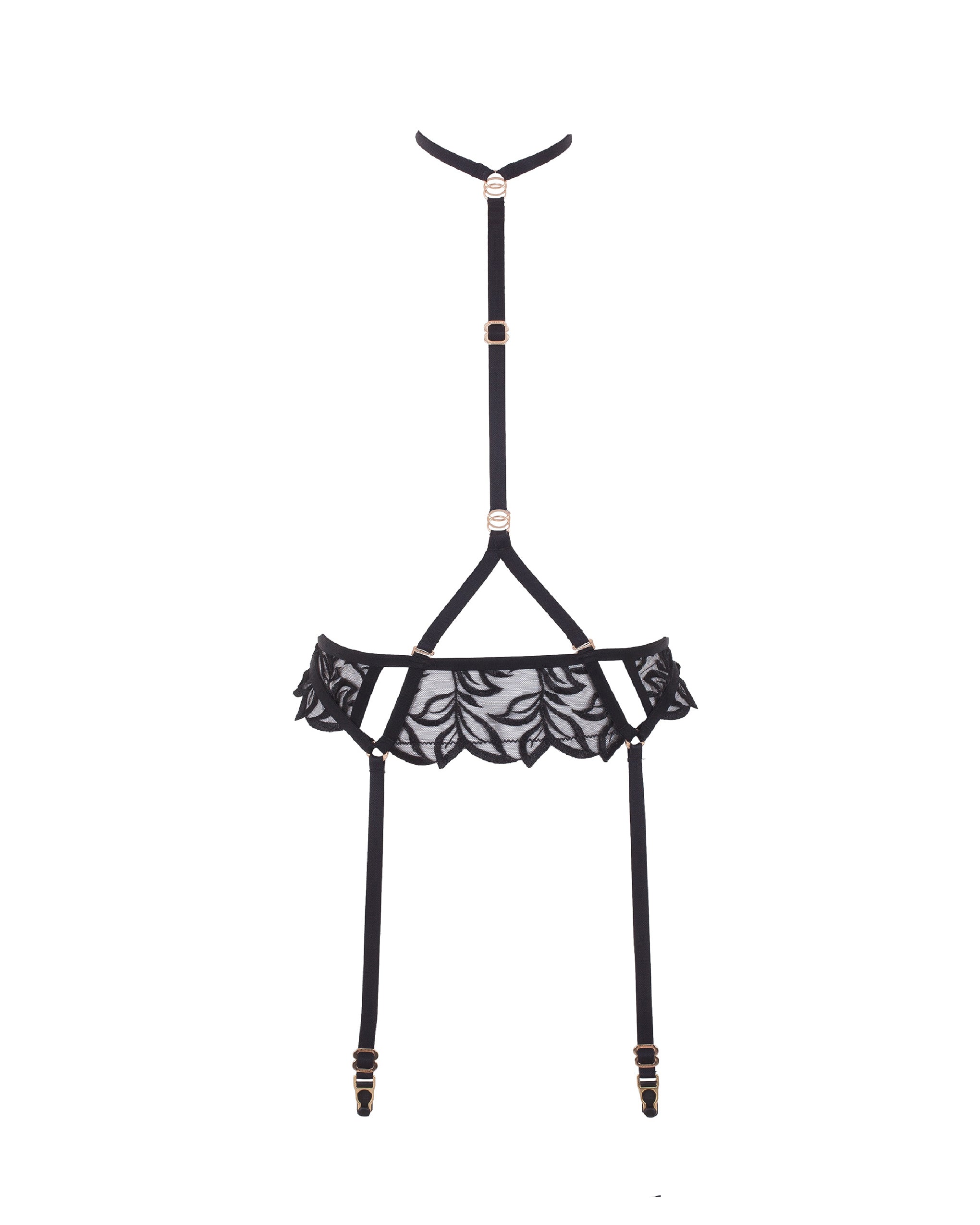 Isadora Suspender Harness Black