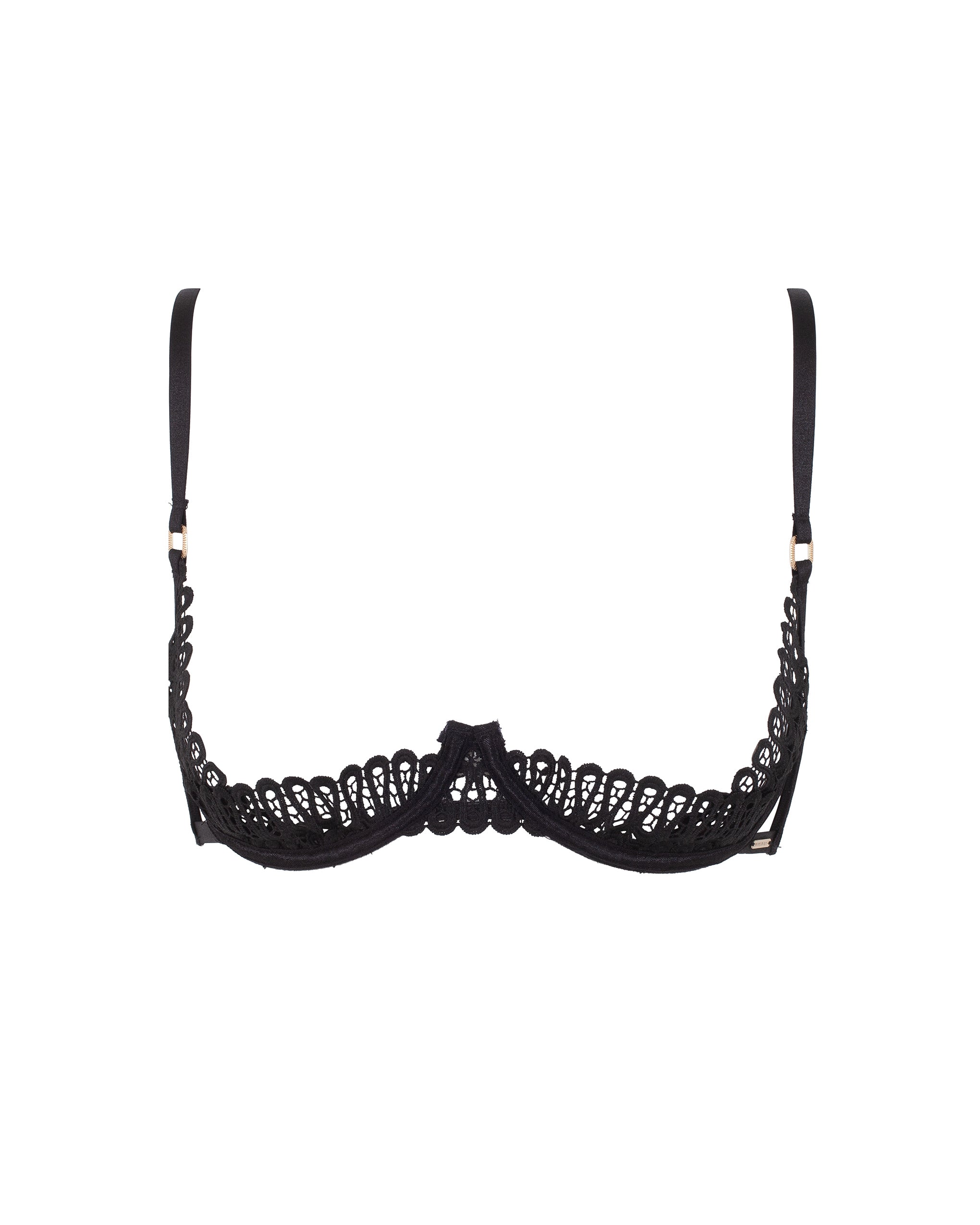 Tallulah Open Bra Black