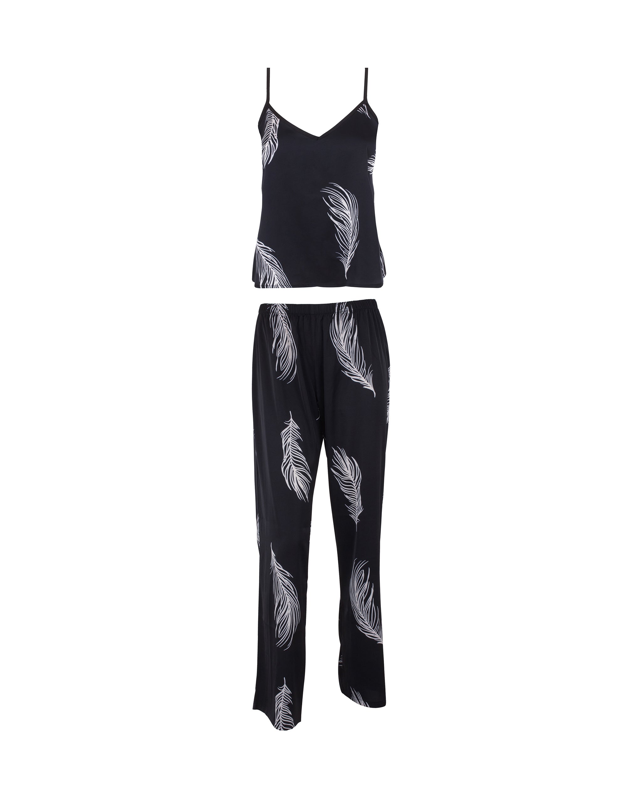 Bluebella Laurel Cami and Trouser Set Black/White