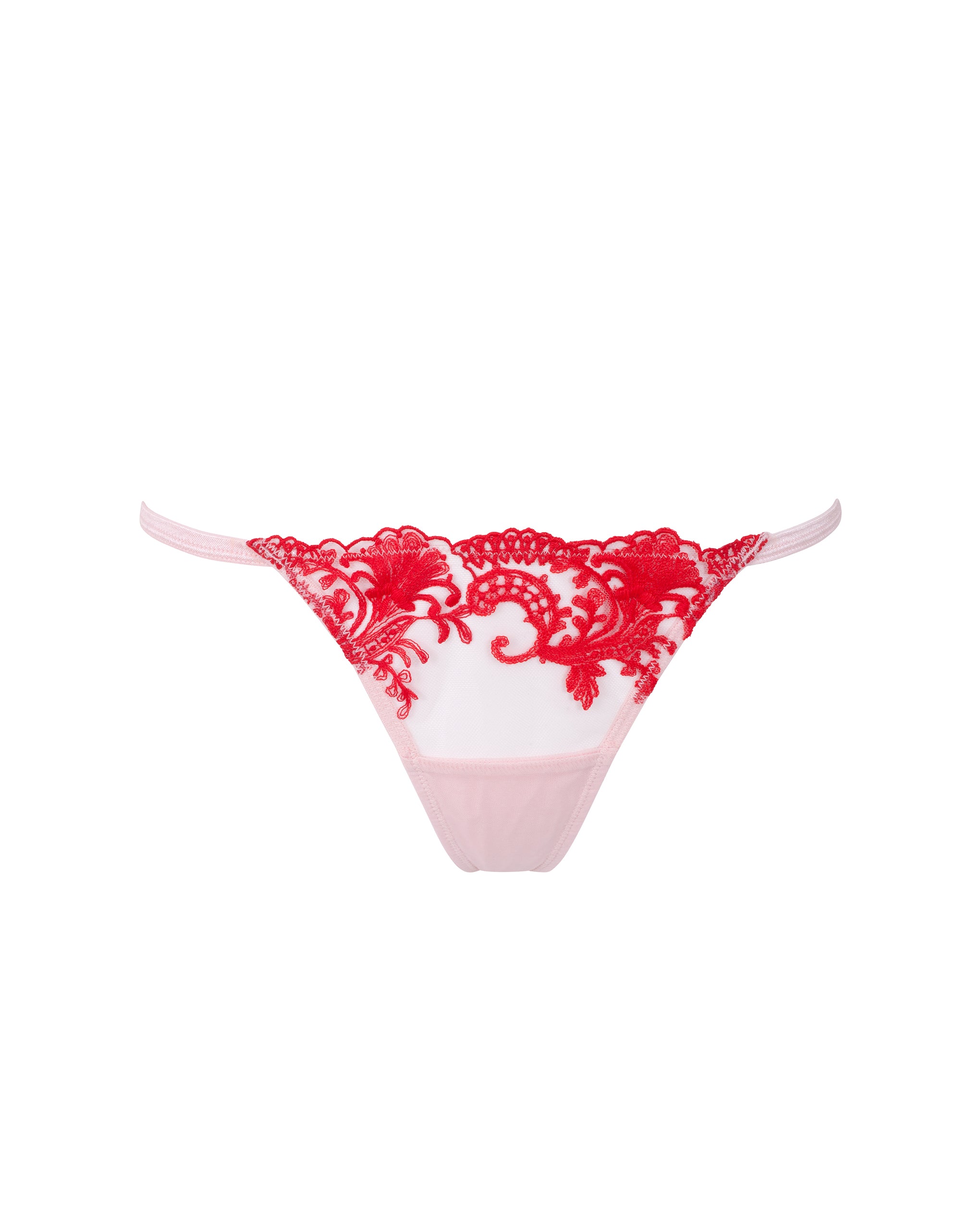 Bluebella Marseille Thong Red/Pale PInk