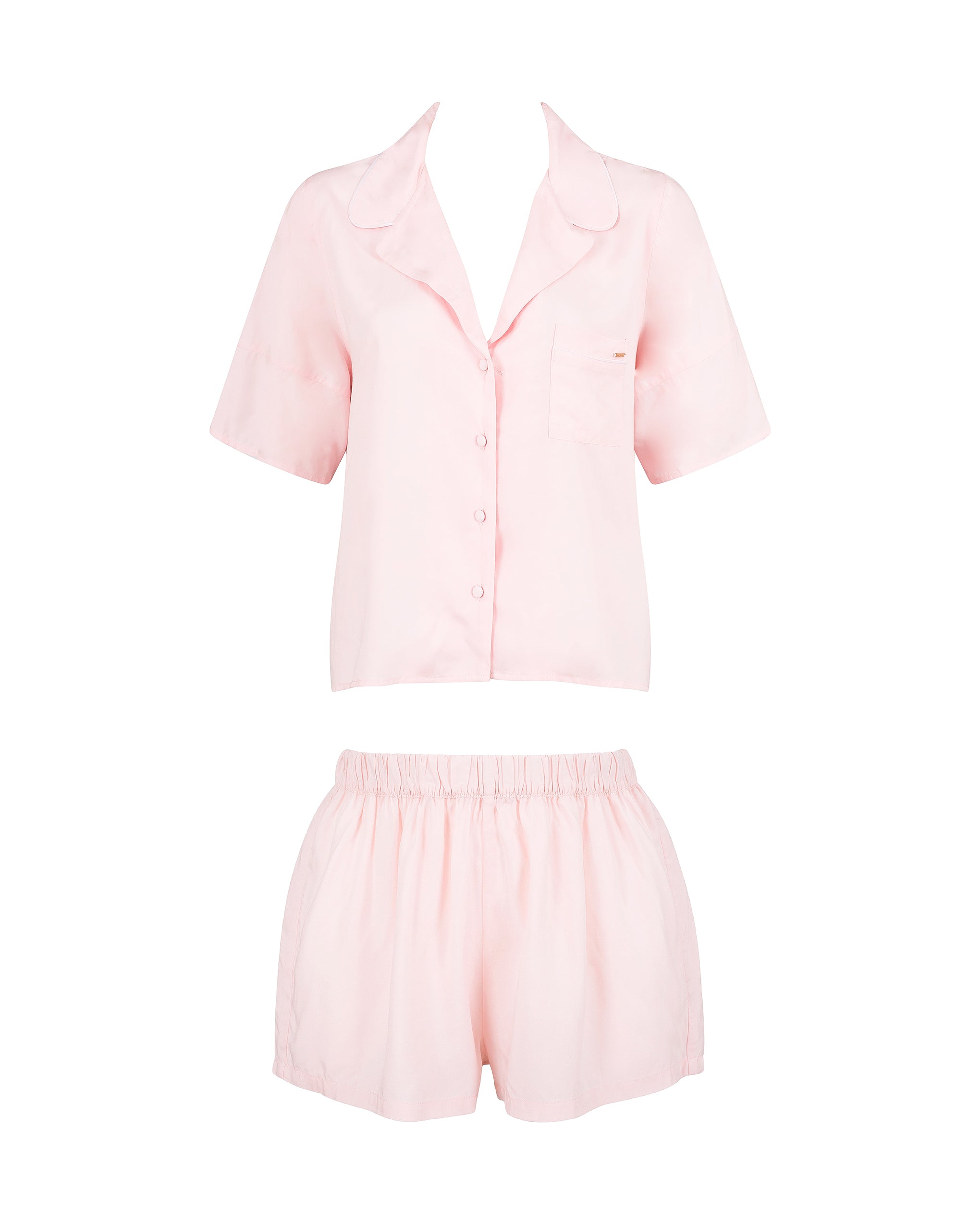 Bluebella Marla Eco Viscose Short Pyjama Set Pale Pink