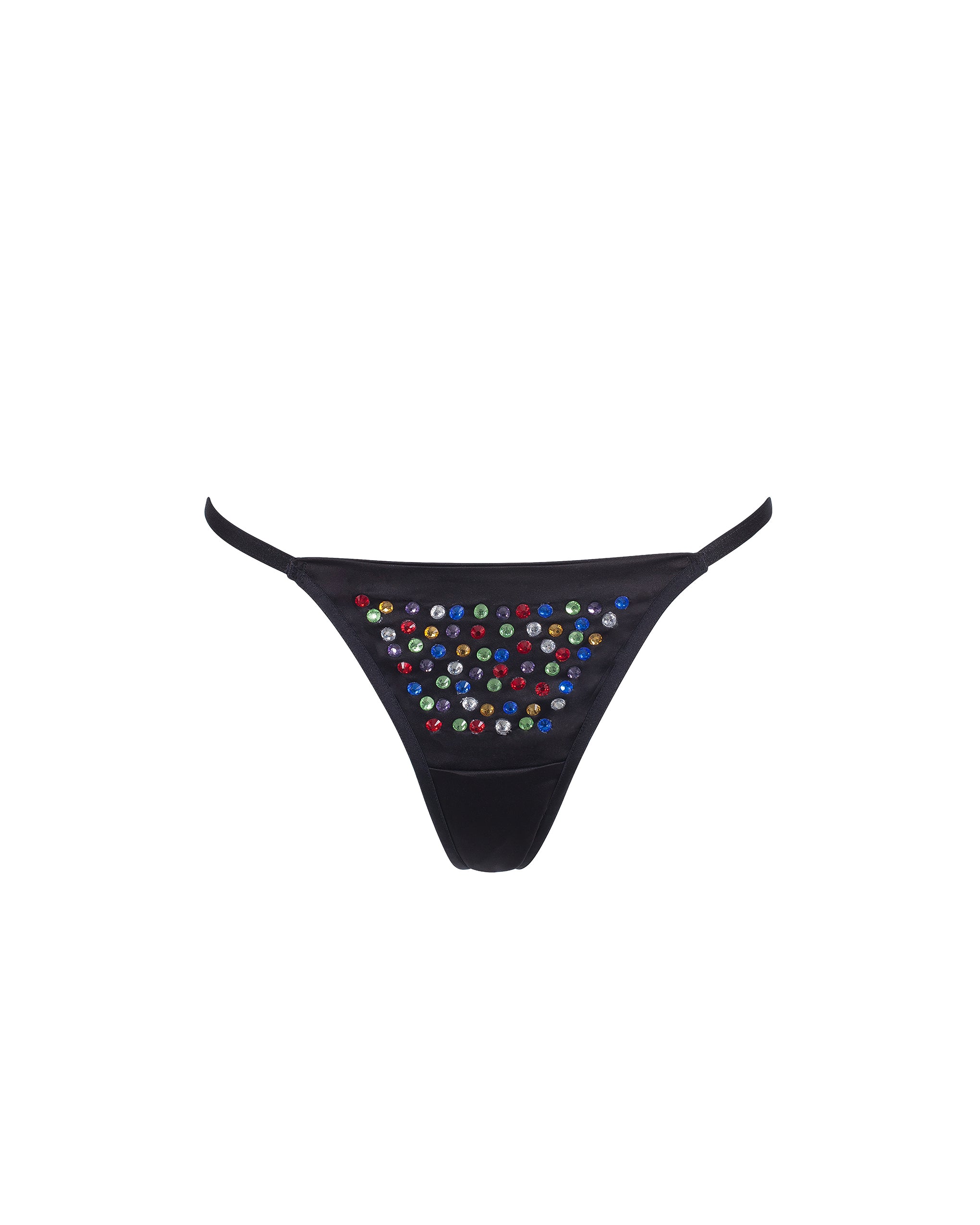 Bluebella BB x Ashish Multicolour Diamante Satin Thong