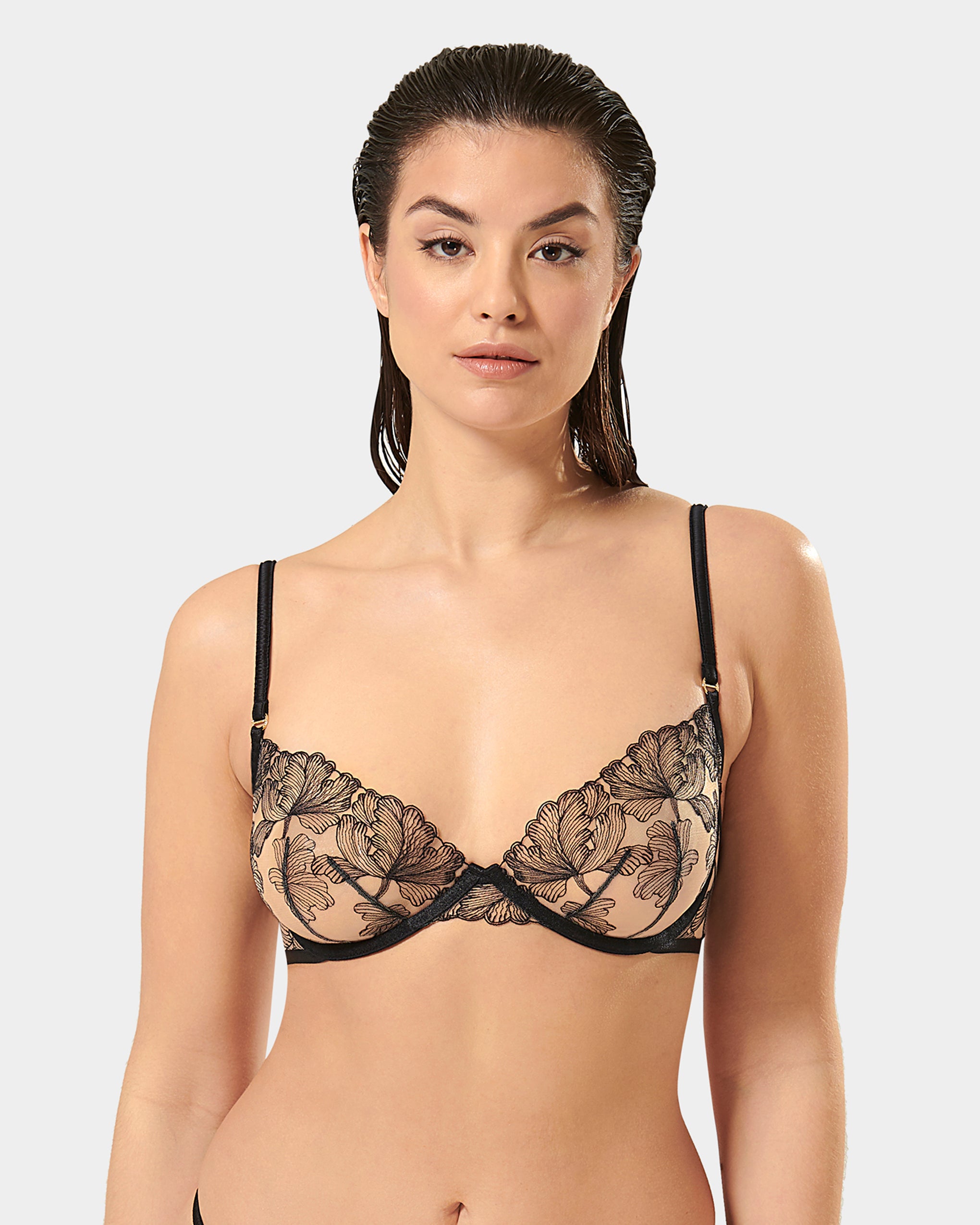 Alula Bra Black/Sheer