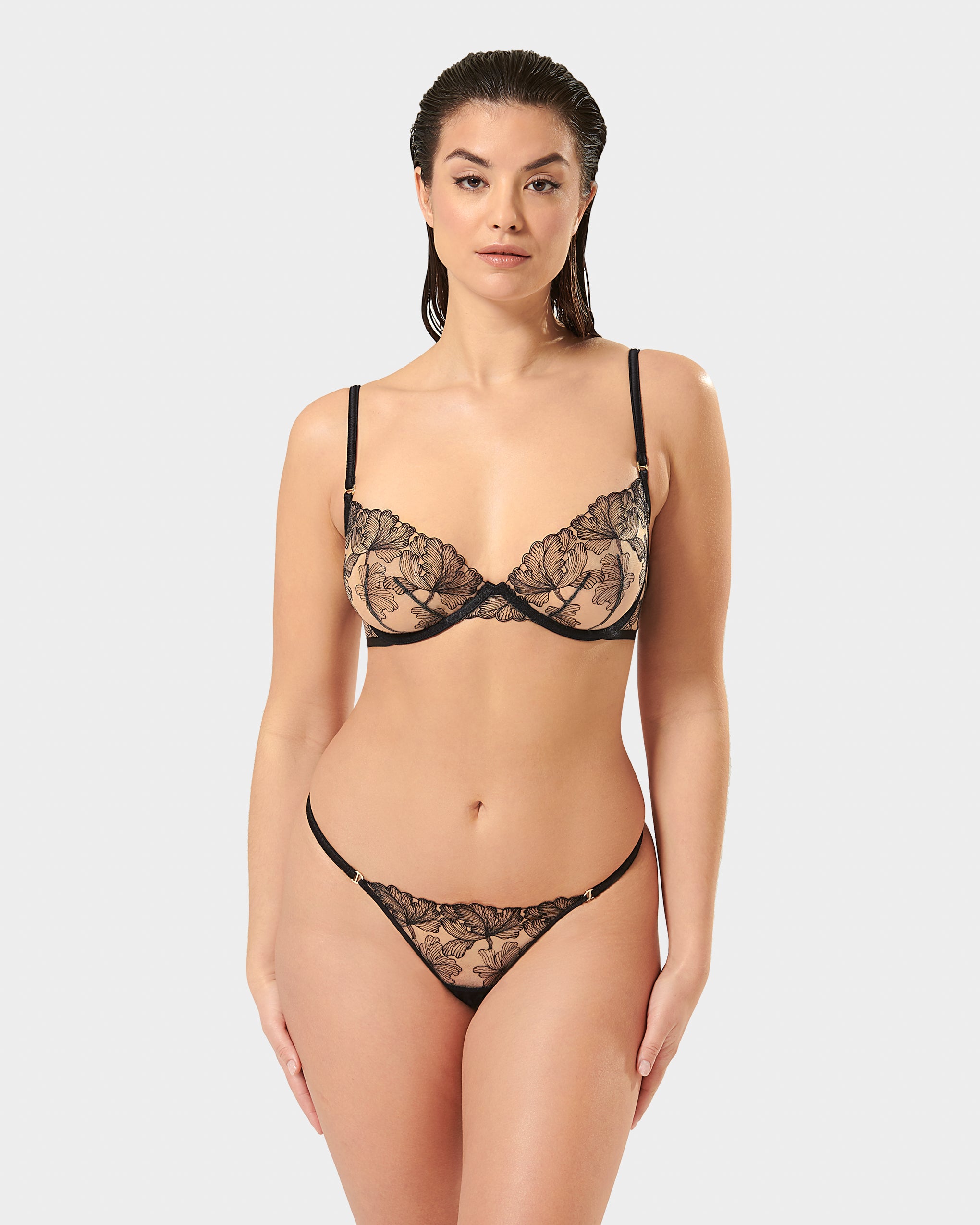 Alula Bra Black/Sheer