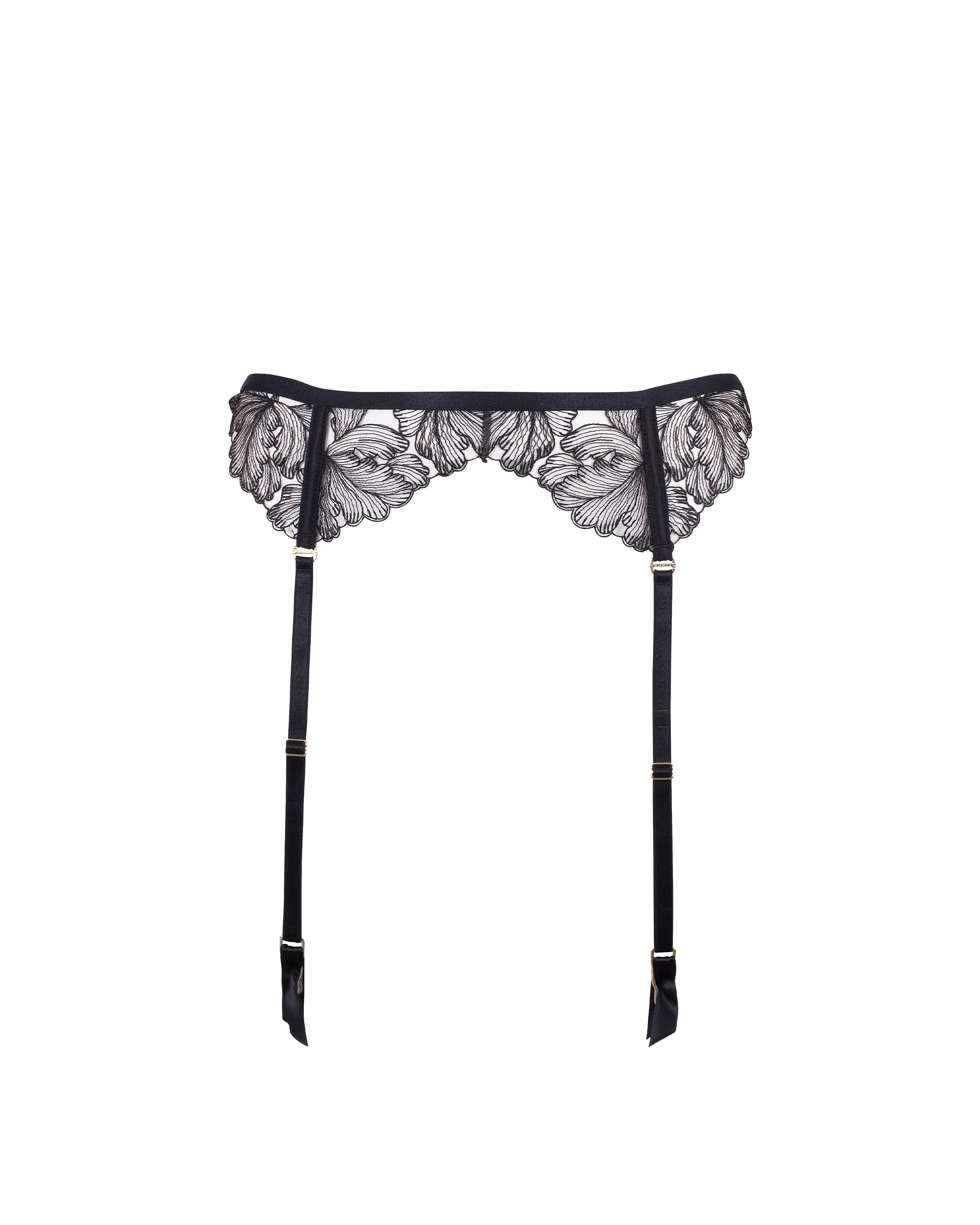 Bluebella Alula Suspender Black/Sheer