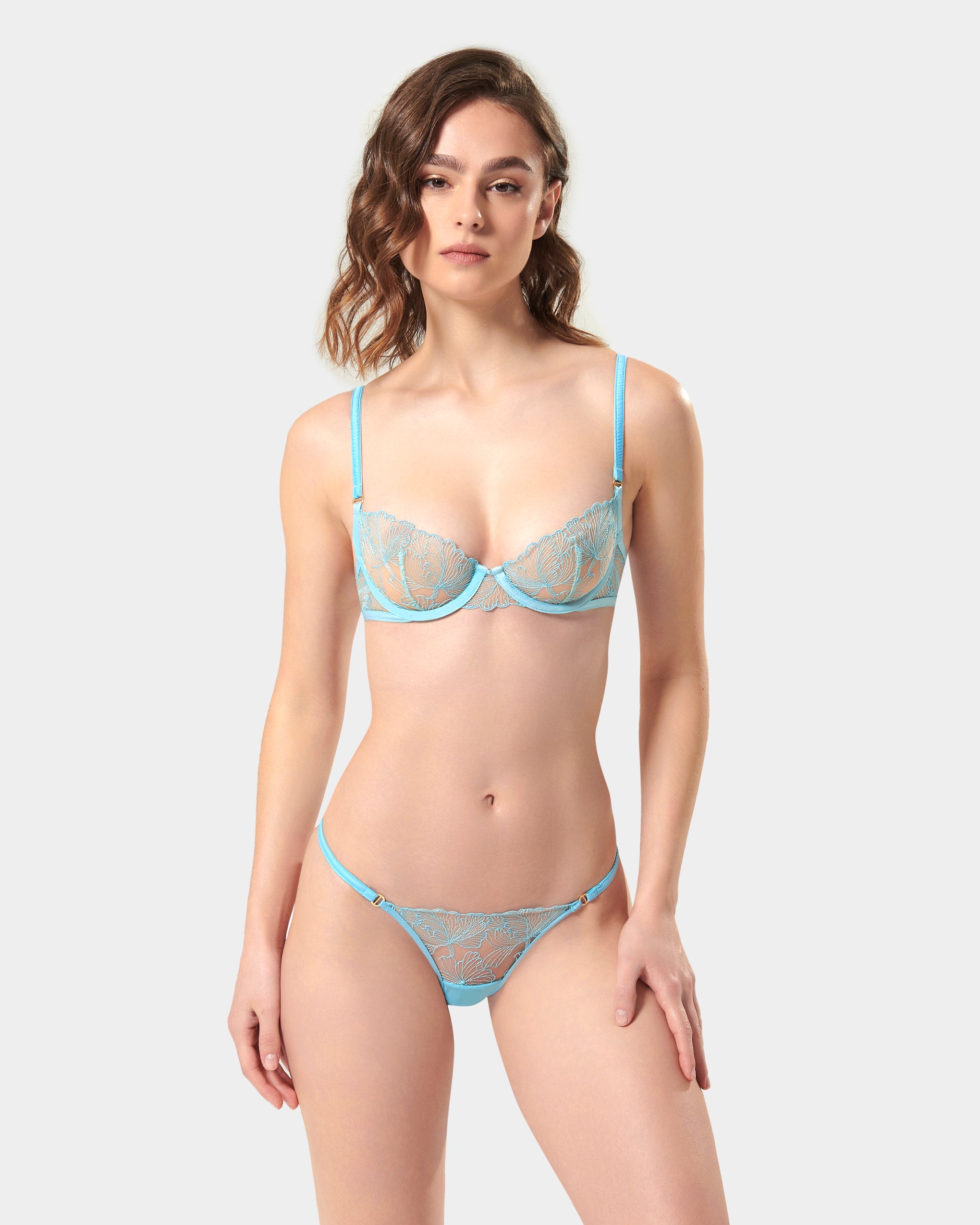 Alula Bra Blue Topaz/Sheer