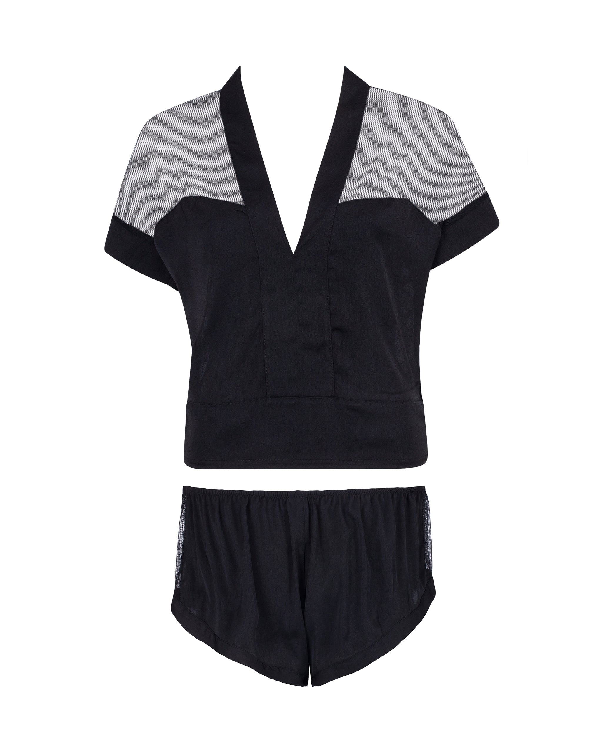 Bluebella Richmond Short Pyjama Set Black