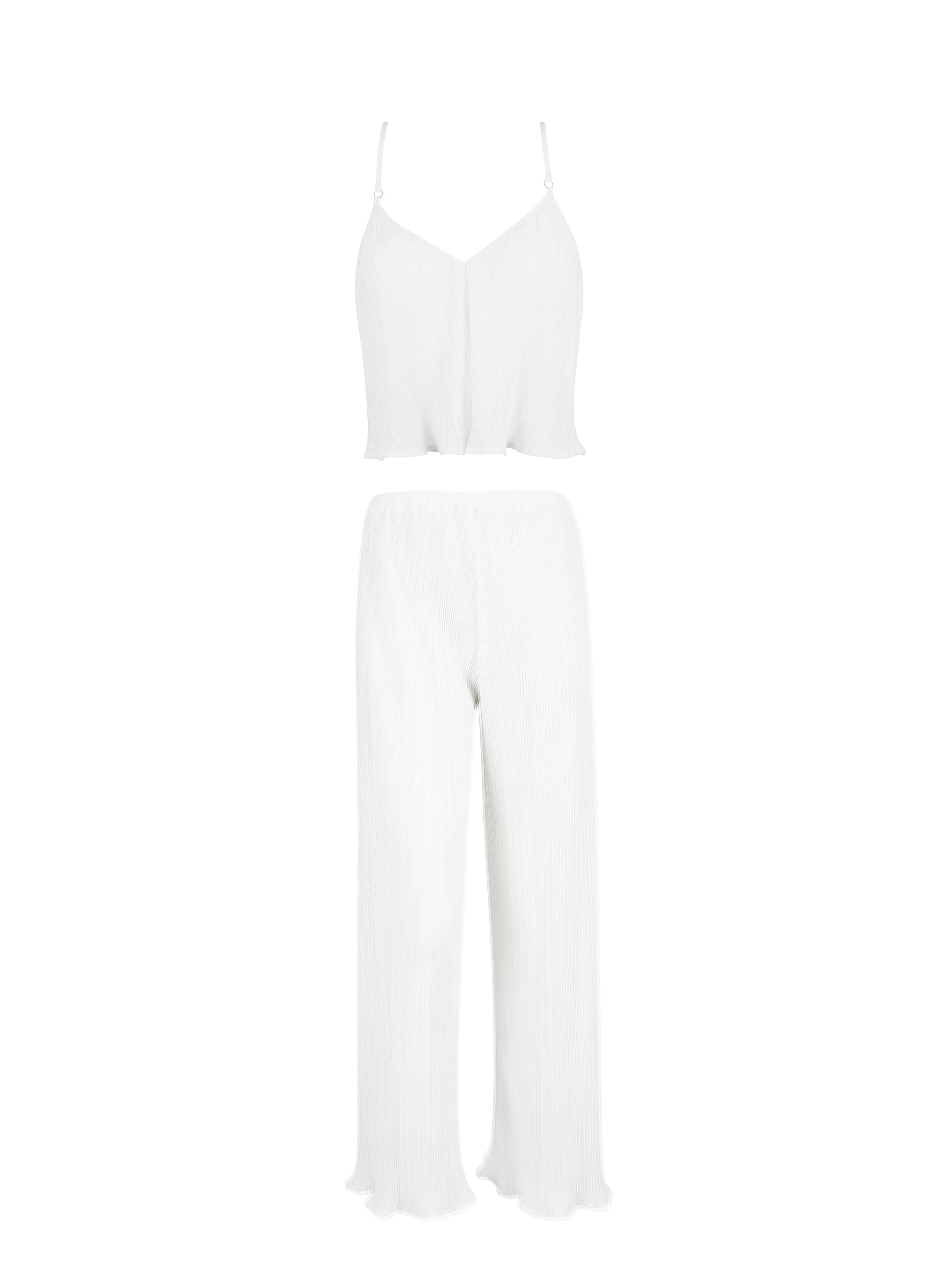 bluebella neeson cami and trouser set white