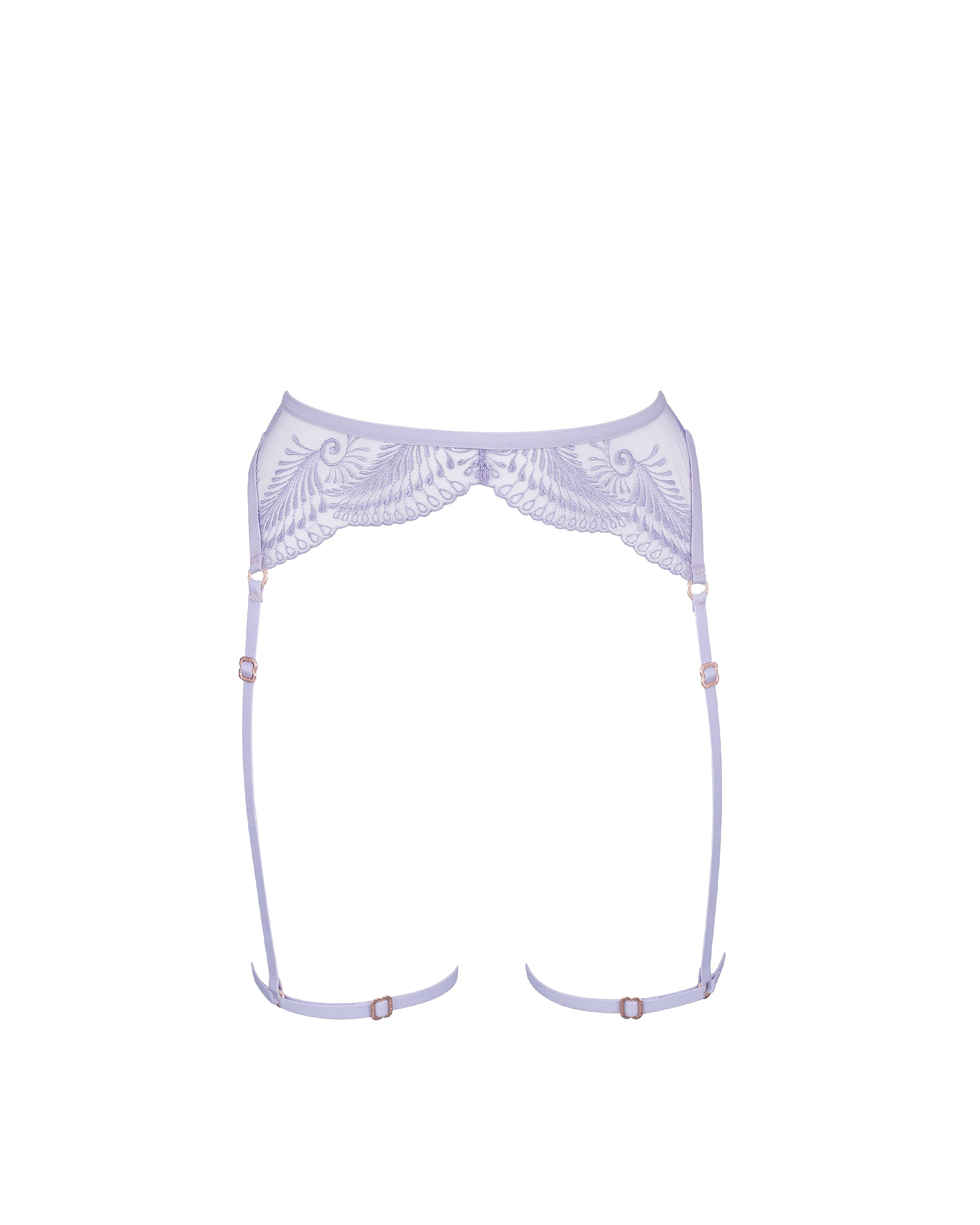 Rafaela Thigh Harness Purple Rose