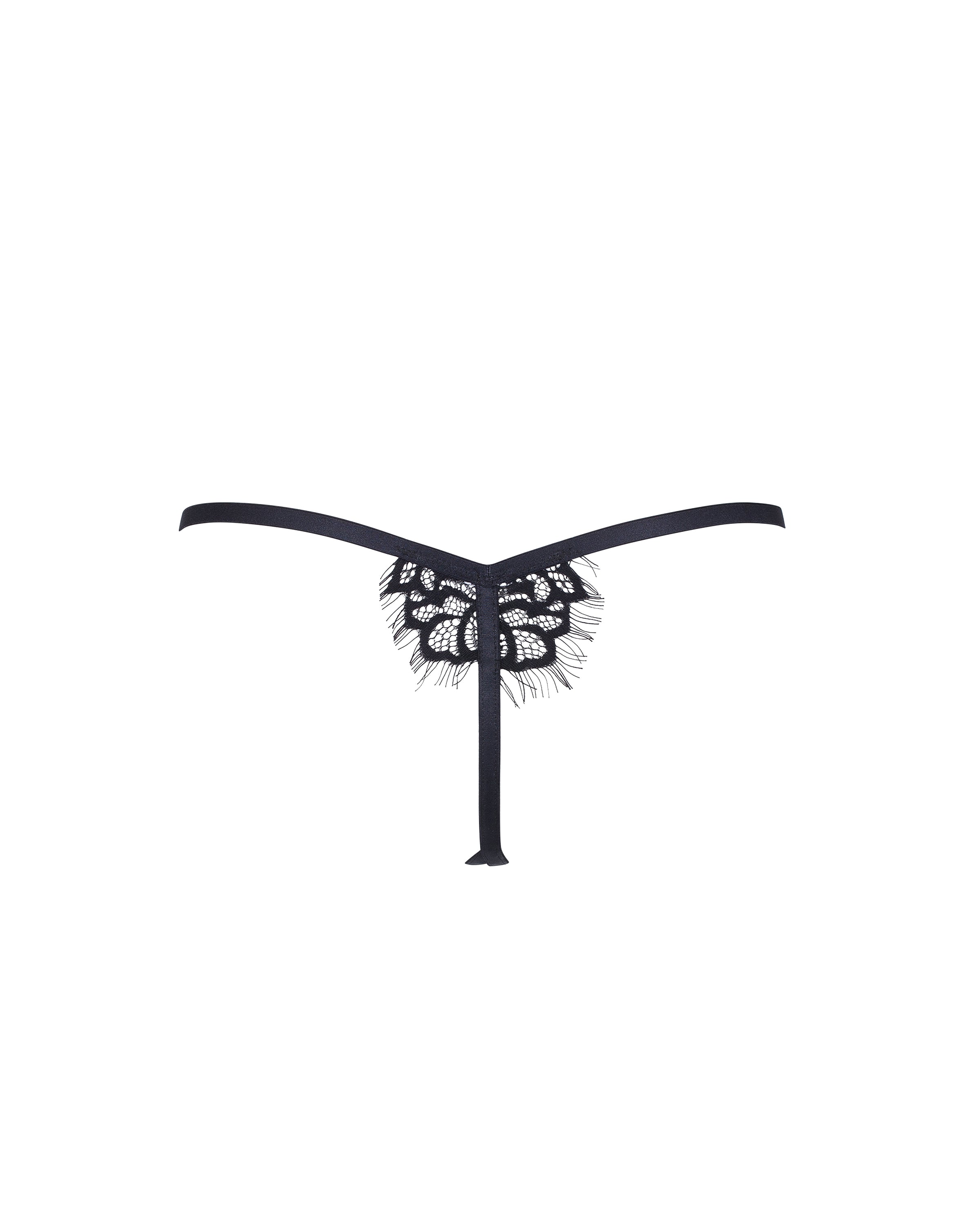 Eleanora Thong Black