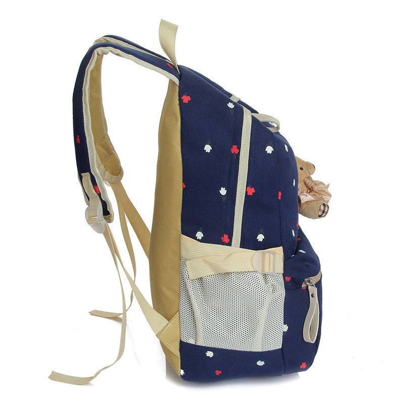 3-piece Set Wednesday Adams Schoolbag Backpack +pencil Bag +small Satchel  Set