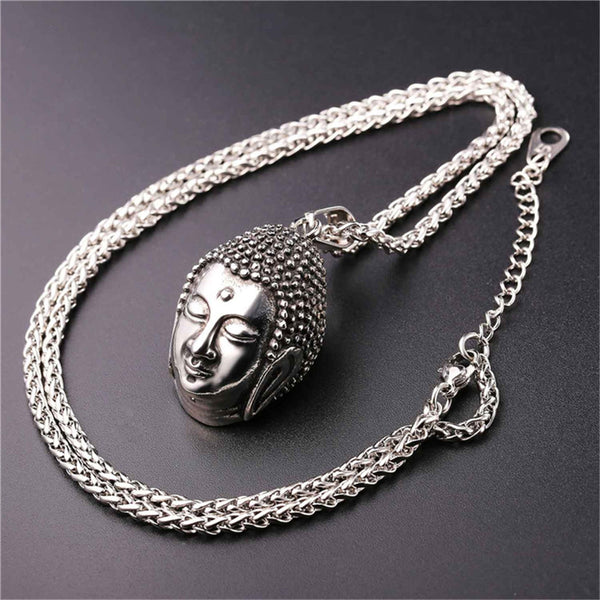 Buddha necklace for men & women with stainless steel chain - Free Ship ...