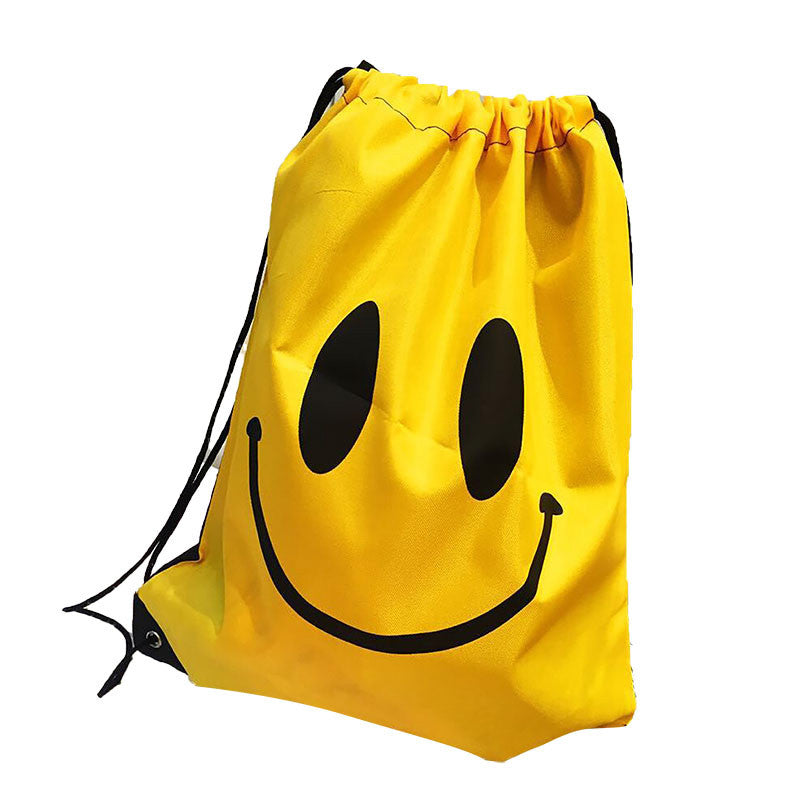 face drawstring bag