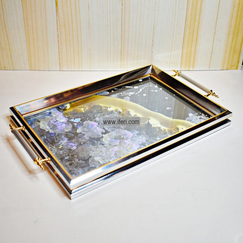 17 Inch Glass & Fiber Exclusive Turkish Serving Tray