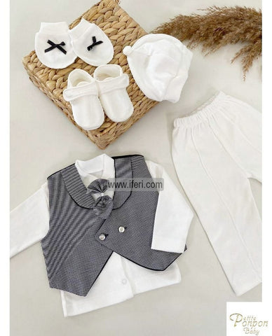 6 Pcs Infant Baby Boy Dress Set Gift Box Combo Set GA7652