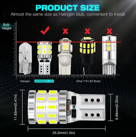 Novsight T10 PARKING LED LIGHT. (1 piece) (T10 Socket) Price in Bangladesh