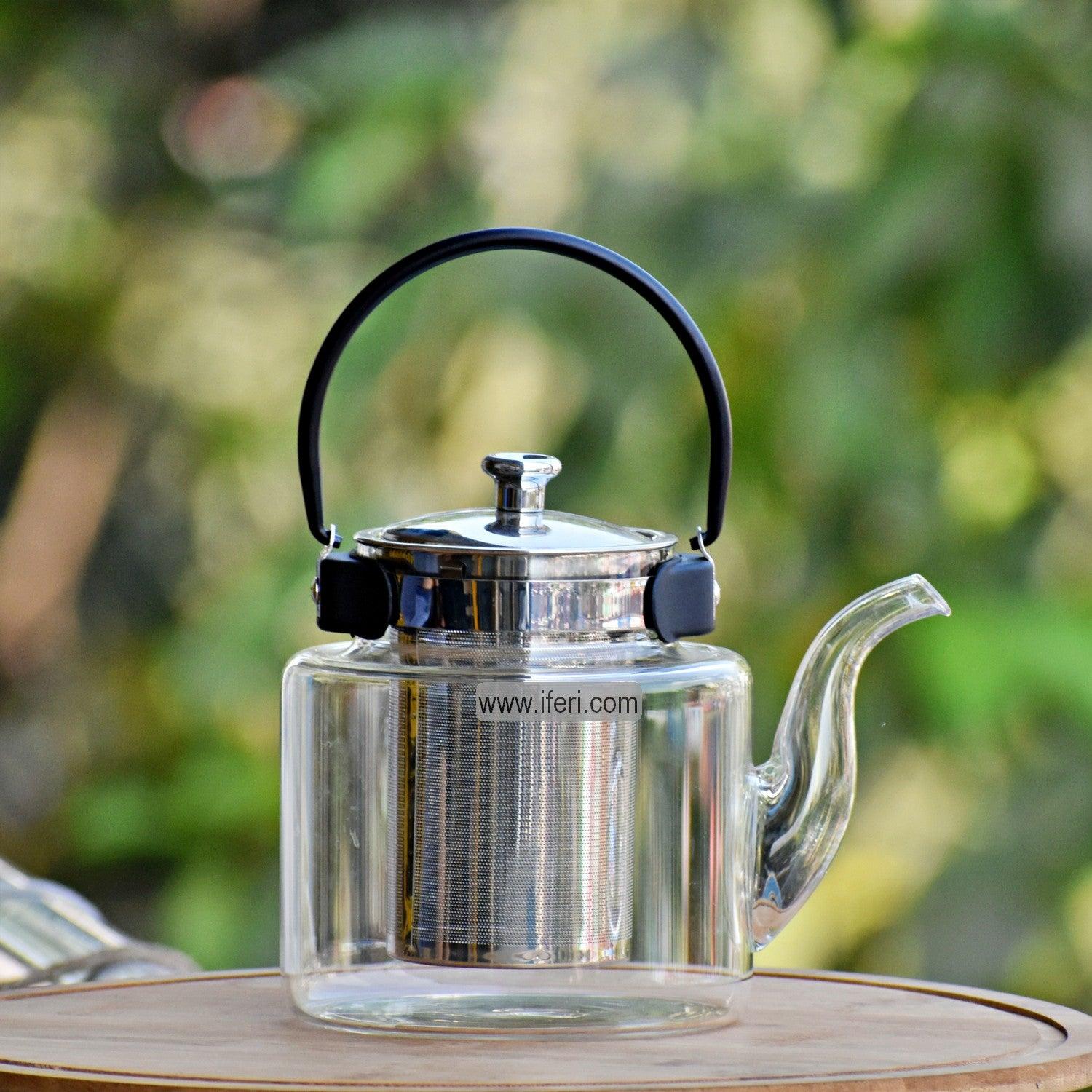 1200ml Tempered Glass Tea Pot with Infuser RY0148