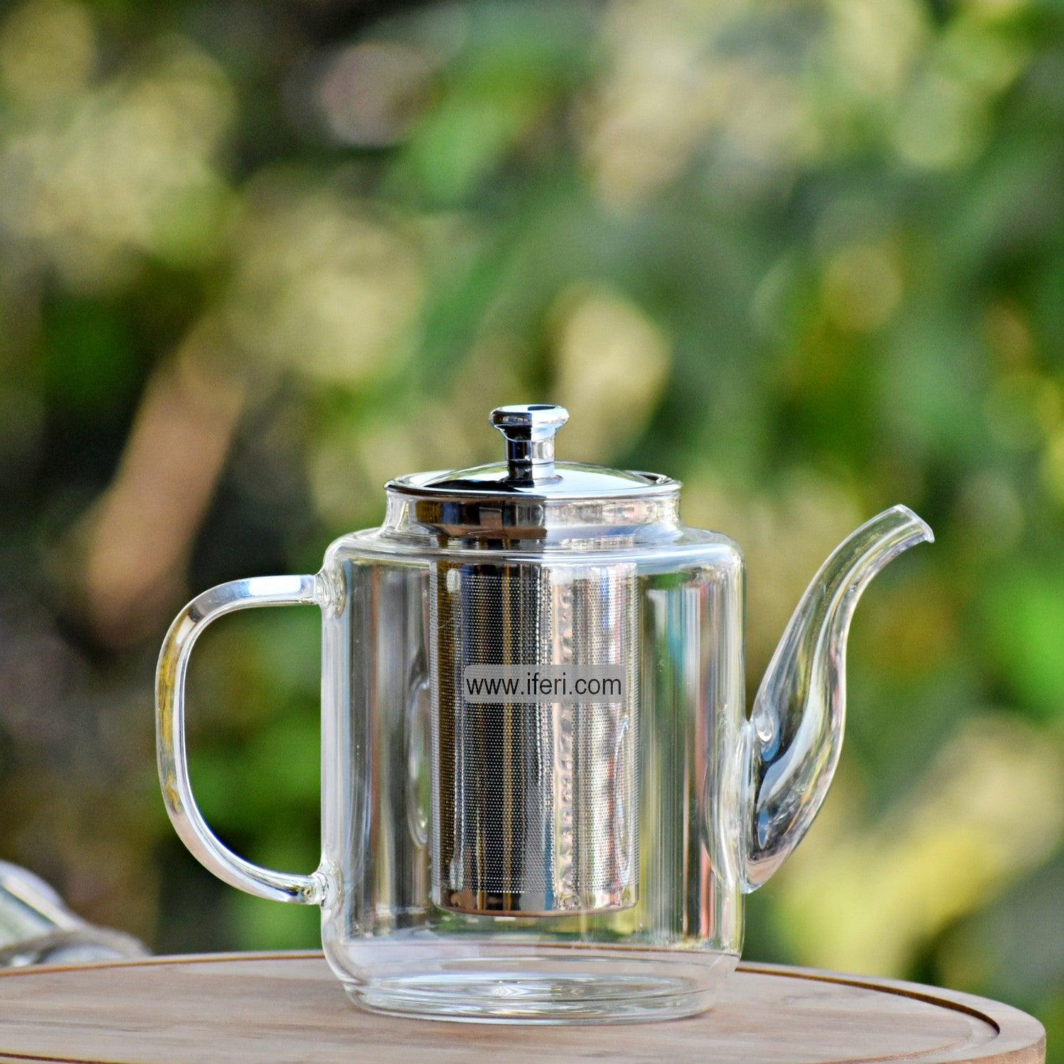 1200ml Tempered Glass Tea Pot with Infuser RY0150